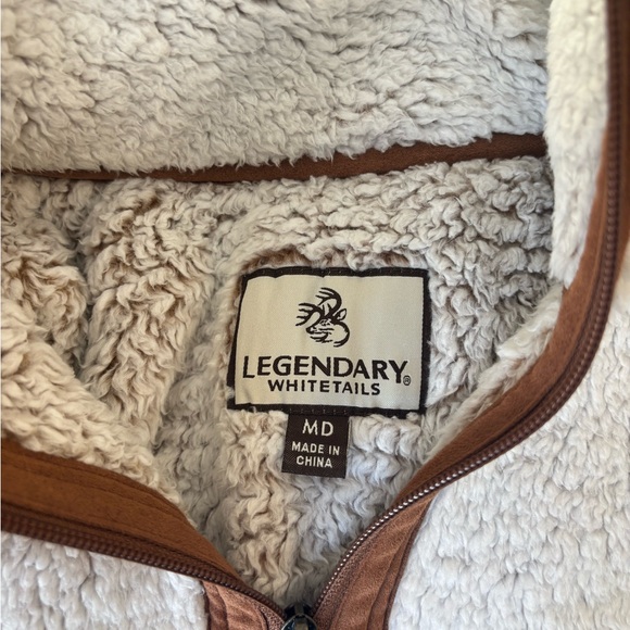 Legendary Whitetails Women’s Cream 1/4 Zip Up Sweater - Picture 4 of 4